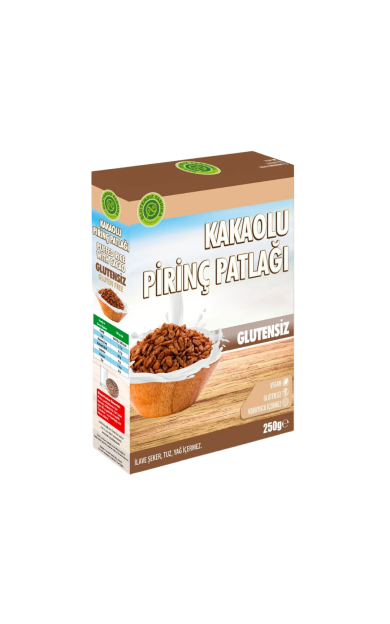 GLUTENSİZ FABRİKA Glutensiz Kakaolu Pirinç Patlağı 250g