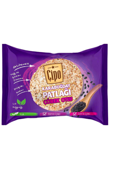 GLUTENSİZ FABRİKA Çipo Çörekotlu Karabuğday Patlağı 24g