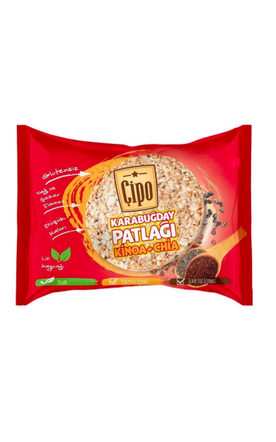 GLUTENSİZ FABRİKA Çipo Kinoa&amp;Chia Karabuğday Patlağı 24g