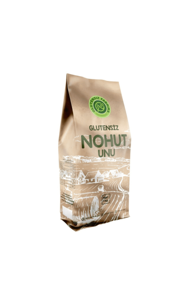 GLUTENSİZ FABRİKA Kepekli Çiğ Nohut Unu 1KG