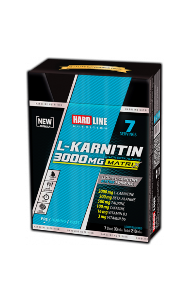 HARDLINE NUTRITION L-Karnitin Matrix 3000 Mg 7 Adet (30 Ml) Limon