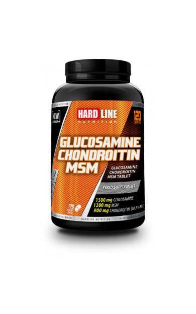 HARDLINE NUTRITION Glucosamine Chondroitin Msm 120 Tablet