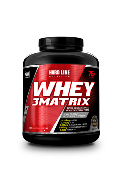 HARDLINE NUTRITION Whey 3Matrix 2300 Gr Çikolata