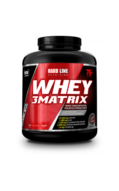 HARDLINE NUTRITION Whey 3Matrix 2300 Gr Çilek