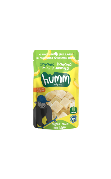 HUMM Organik Glutensiz Vegan Muzlu Mini Küpler 30g