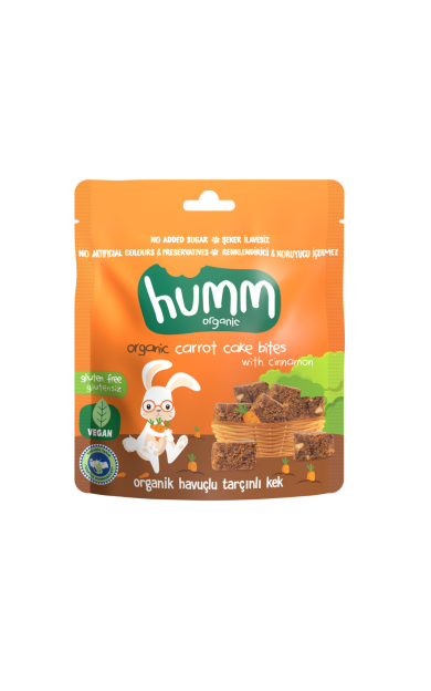 HUMM Organik Havuçlu ve Tarçınlı Kek 30g