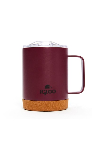 Igloo Cork Mug 350ml-BORDO