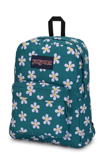 JanSport SuperBreak One  Sırt Çantası Yeşil / Çiçek desenli