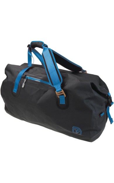 Jr Gear Roll Top Vinyl Duffel Su Geçirmez Spor Çanta 100 Litre-SİYAH-MAVİ