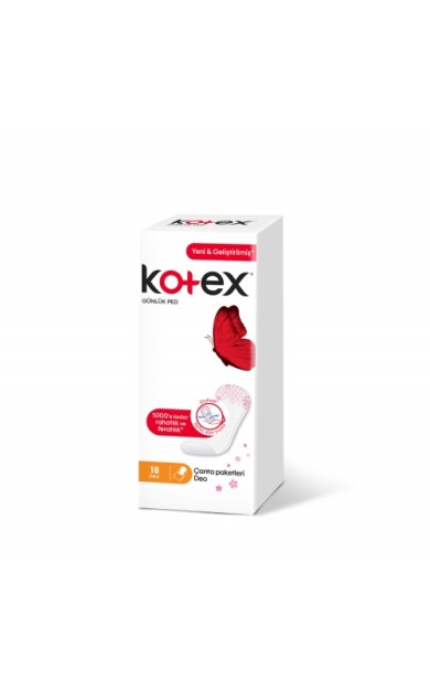 Kotex İnce Günlük Ped 18'li İnce