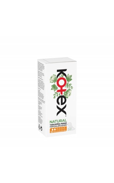 Kotex Natural İnce Günlük Ped 32'li