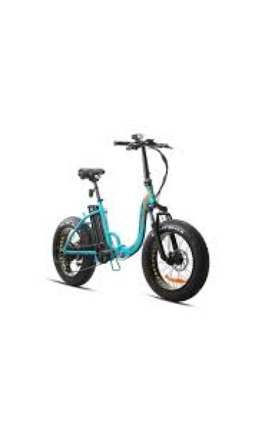 Kron Eft 100 Fat Bike Elektirikli 20 Jant 7 Vites M.disk(Mat Koyu-Turkuaz-Turuncu/siyah)