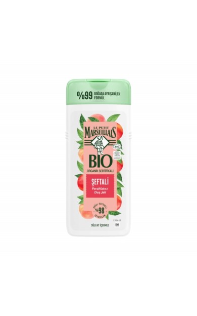 Le Petit Marseillais BIO Organik Sertifikalı Duş Jeli Şeftali 400 Ml