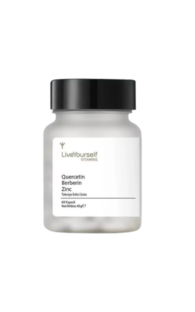 LIVE YOURSELF Quercetin Berberin Zinc 60 Kapsül