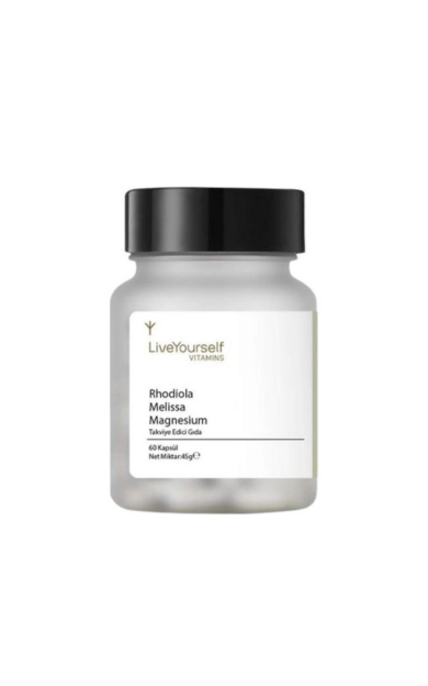 LIVE YOURSELF Rhodiola Melissa Magnesium 60 Kapsül