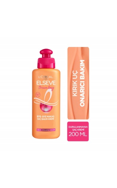 L'Oréal Paris Elseve Dream Long Bye Bye Makas Saç Bakım Kremi 200 Ml