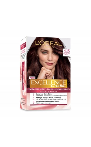 L'Oréal Paris Excellence Creme Saç Boyası 4-15 Büyüleyici Kahve