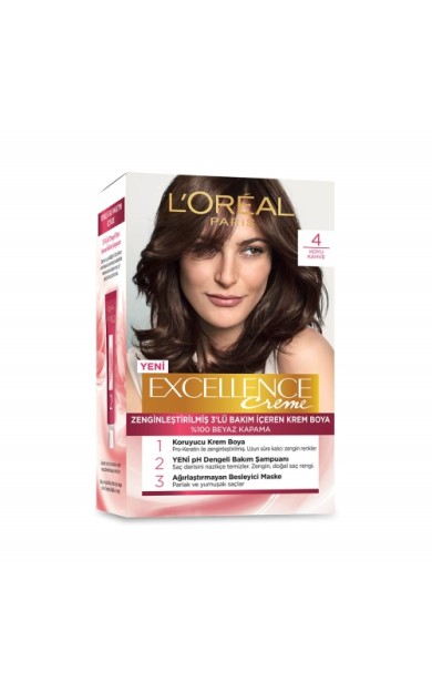 L'Oréal Paris Excellence Boya 4 Koyu Kahve