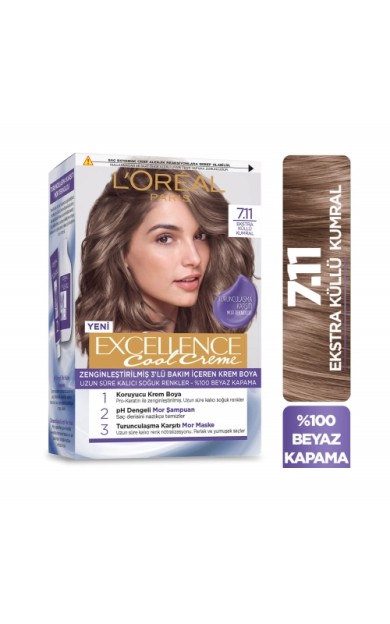 L'Oréal Paris Excellence Cool Creme 7-11 Ekstra Küllü Kumral