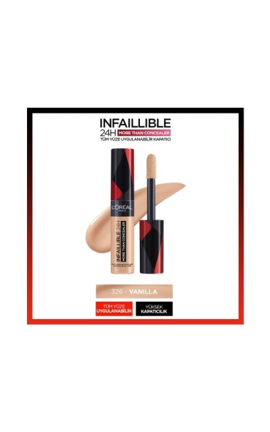 L'Oréal Paris Infaillible 24H Tüm Yüze Uygulanabilir Kapatıcı - 326 Vanilla