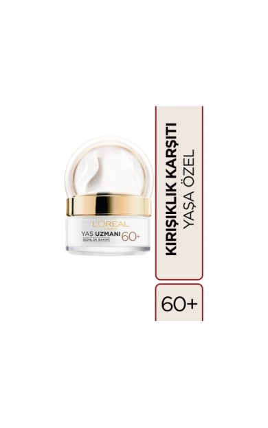 L'Oréal Paris Yaş Uzmanı 60 + Kırışıklık Karşıtı Sıkılaştırıcı Krem 50 Ml