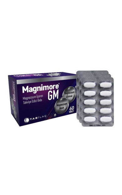 MAGNİMORE GM Magnezyum İçeren Takviye Edici Gıda 60 Tablet