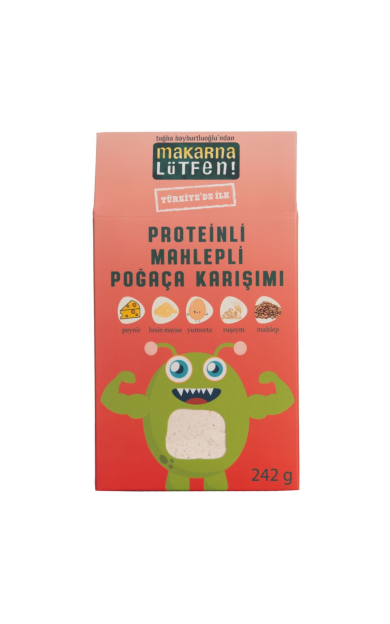 MAKARNA LÜTFEN Proteinli &amp; Mahlepli Poğaça Karışımı 242g