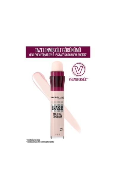 Maybelline New York Instant Anti Age Eraser Kapatıcı 03 Fair