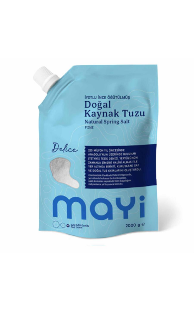 MAYİ TUZ Öğütülmüş Sofra Tuzu 2 Kg (İyot İlaveli)