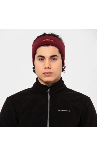 FLEECE HEADBAND CRIMSON