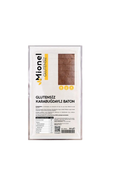 MİONEL Glutensiz Karabuğdaylı Baton Ekmek 500g