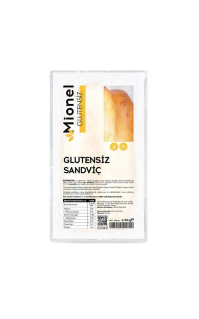 MİONEL Glutensiz Sandviç Ekmek 300g