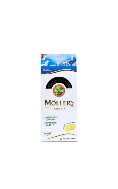 Möllers Omega 3 Limonlu Balık Yağı Şurubu 250 ml