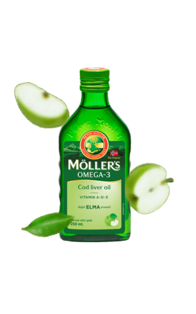 MÖLLER'S Omega 3 Elma Aromalı Balık Yağı 250ml
