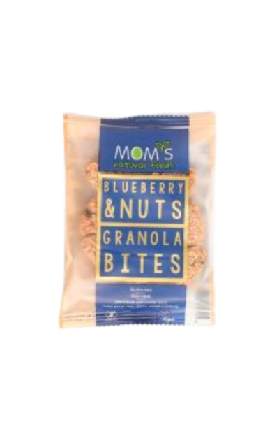 MOM'S NATURAL FOODS Glutensiz Granola Bites Yaban Mersini &amp; Yemiş 40g