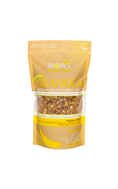 MOM'S NATURAL FOODS Muz &amp; Ceviz Granola 360g