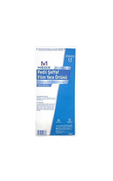 Medix Pedli Şeffaf Film Yara Örtüsü 10 x 25 cm - Tekli