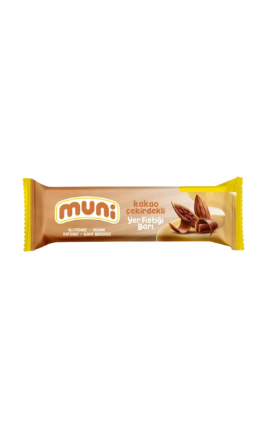 MUNİ Kakao Çekirdekli Yer Fıstığı Barı 40g