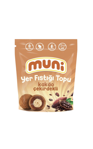 MUNİ Kakao Çekirdekli Yer Fıstığı Topu 80g