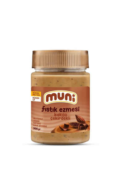 MUNİ Kakao Çekirdekli Fıstık Ezmesi 300g