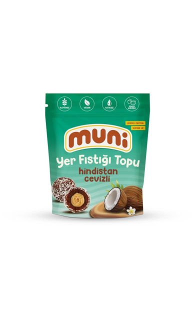 MUNİ Hindistan Cevizli Yer Fıstığı Topu 80g