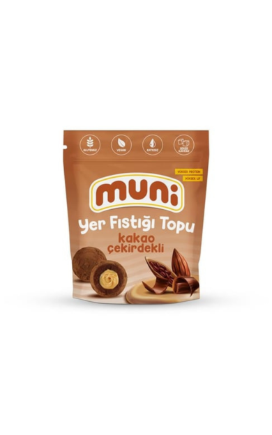 MUNİ Kakao Çekirdekli Yer Fıstığı Topu 80g