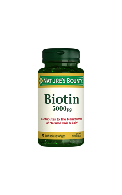 NATURE'S BOUNTY Biotin 5000 mcg 72 Kapsül