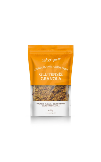 NATURİGA Glutensiz Zerdeçal &amp; Altın Çilek Granola 250g