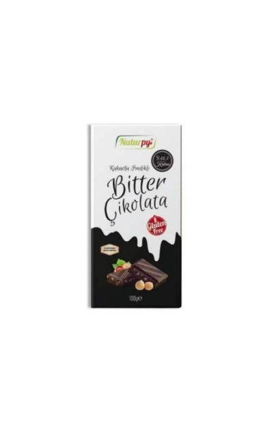 NATURPY Glutensiz Fındıklı Bitter Çikolata 100g