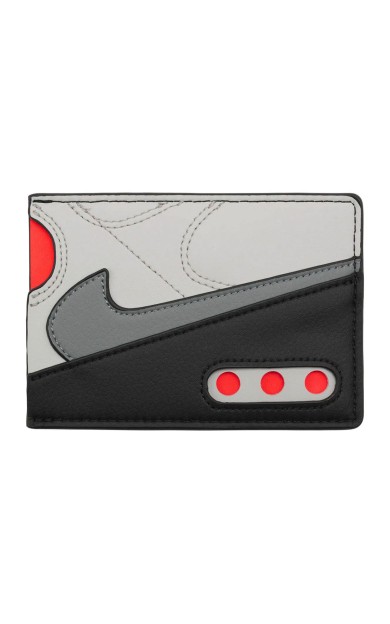 Nike NIKE ICON AIR MAX 90 CARD Unisex Cüzdan Gri / Kırmızı / Gri