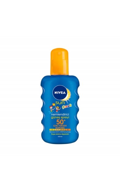 Nivea Sun Çocuk Nemlendirici Güneş Spreyi Renkli Spf50 + 200 Ml