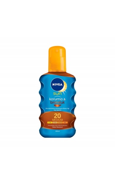 Nivea Sun Koruma &amp; Bronzluk Yağ Sprey Spf20 200 Ml