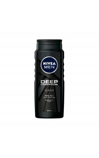 Nivea Duş Jeli Deep Dimension Clean Men 500 Ml