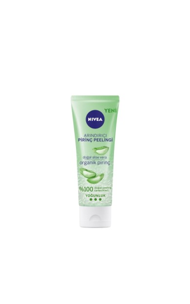 Nivea Arındırıcı Organik Pirinç Peelingi Doğal Aloe Vera Karma Cilt 75 ML